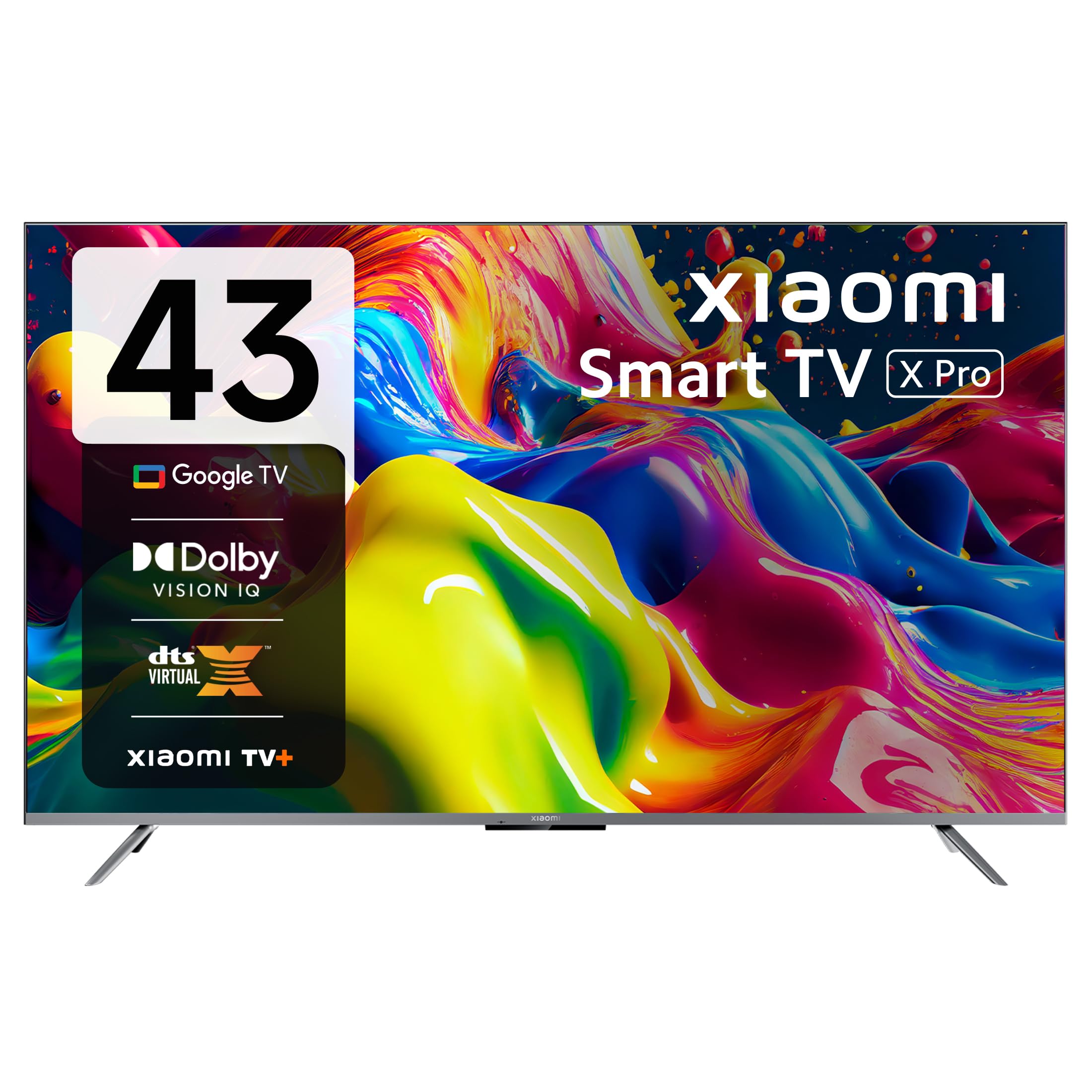 Xiaomi 108 cm (43 inches) X Pro 4K Dolby Vision IQ Series Smart Google LED TV L43M8-5XIN (Black)