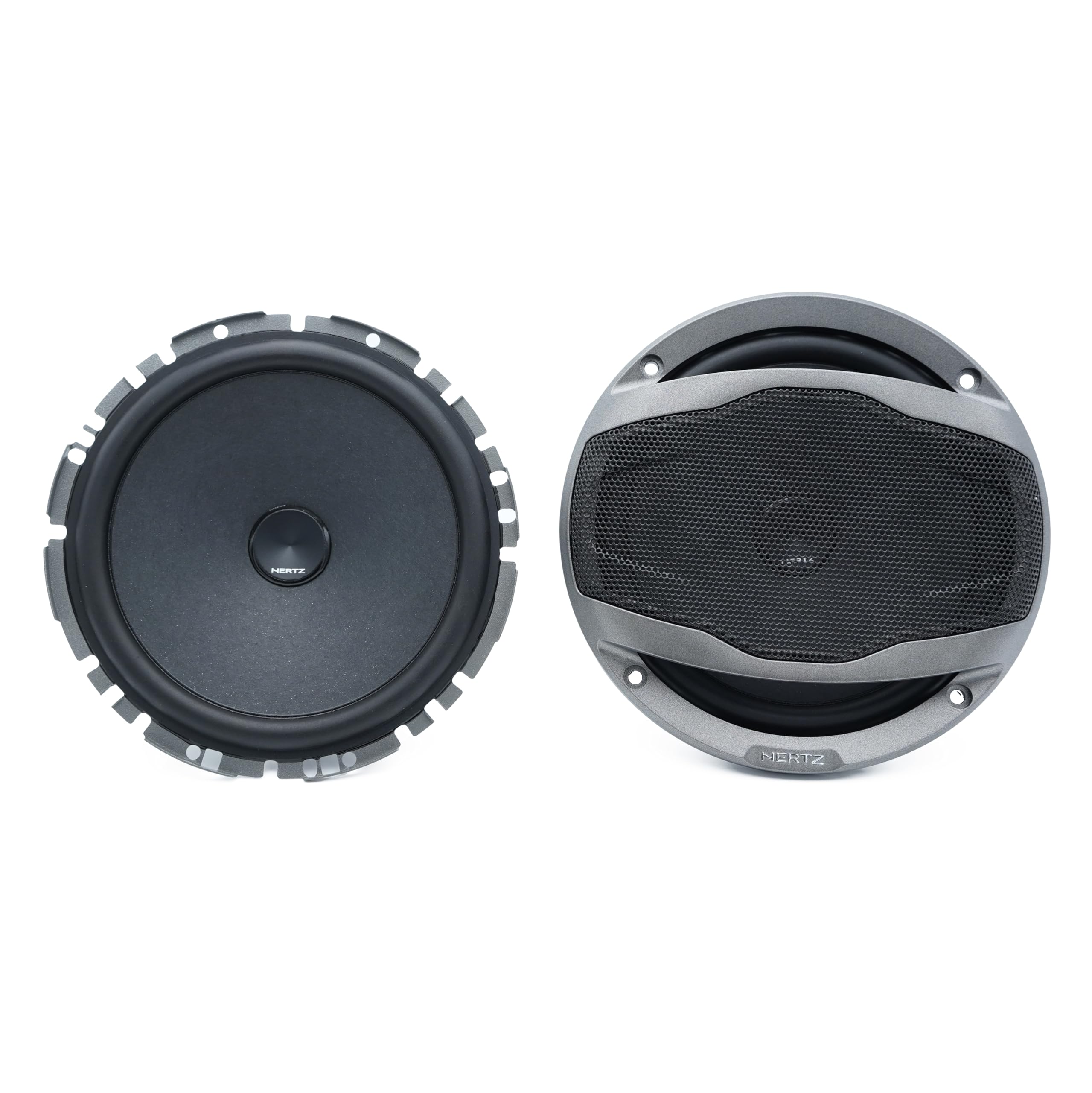Hertz CK 165 F – Sistema audio a due vie per auto con woofer slim da 165 mm, tweeter da 26 mm, crossover e griglie - 270W