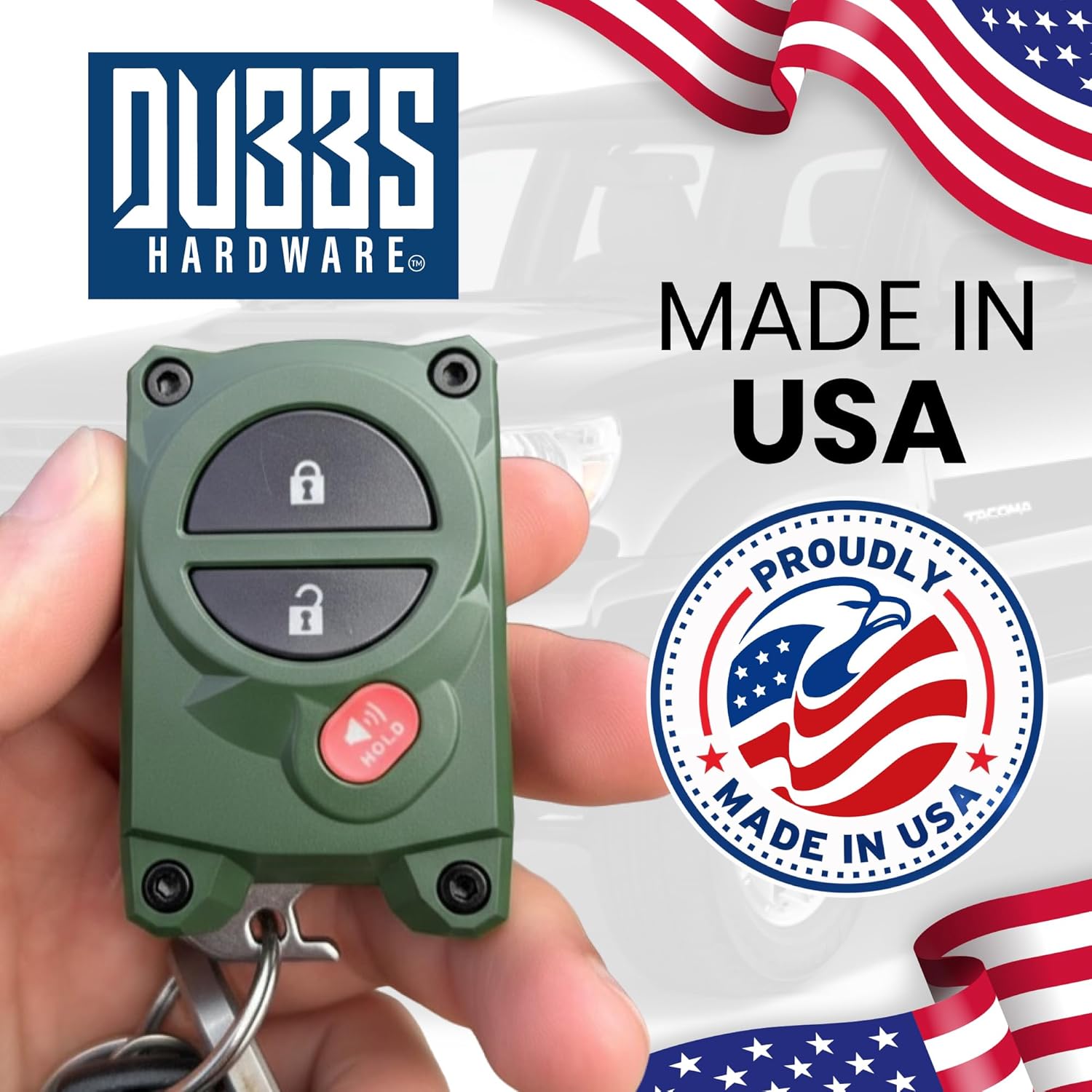 for Toyota Key Fob Cover with Built-in Bottle Opener - Rugged Protective Shell for Tundra (2007-2017) & Tacoma (2005-2015) - Enhanced Grip & Durability - Key Fob Replacement Shell - Custom Colors