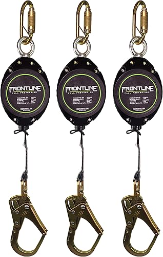 Miniatura 23 de Frontline RPW20 Web de una sola pierna SRL con extremo de gancho de acero Cumple con OSHA y ANSI SRL Duradero, ligero y compacto Cincha sin