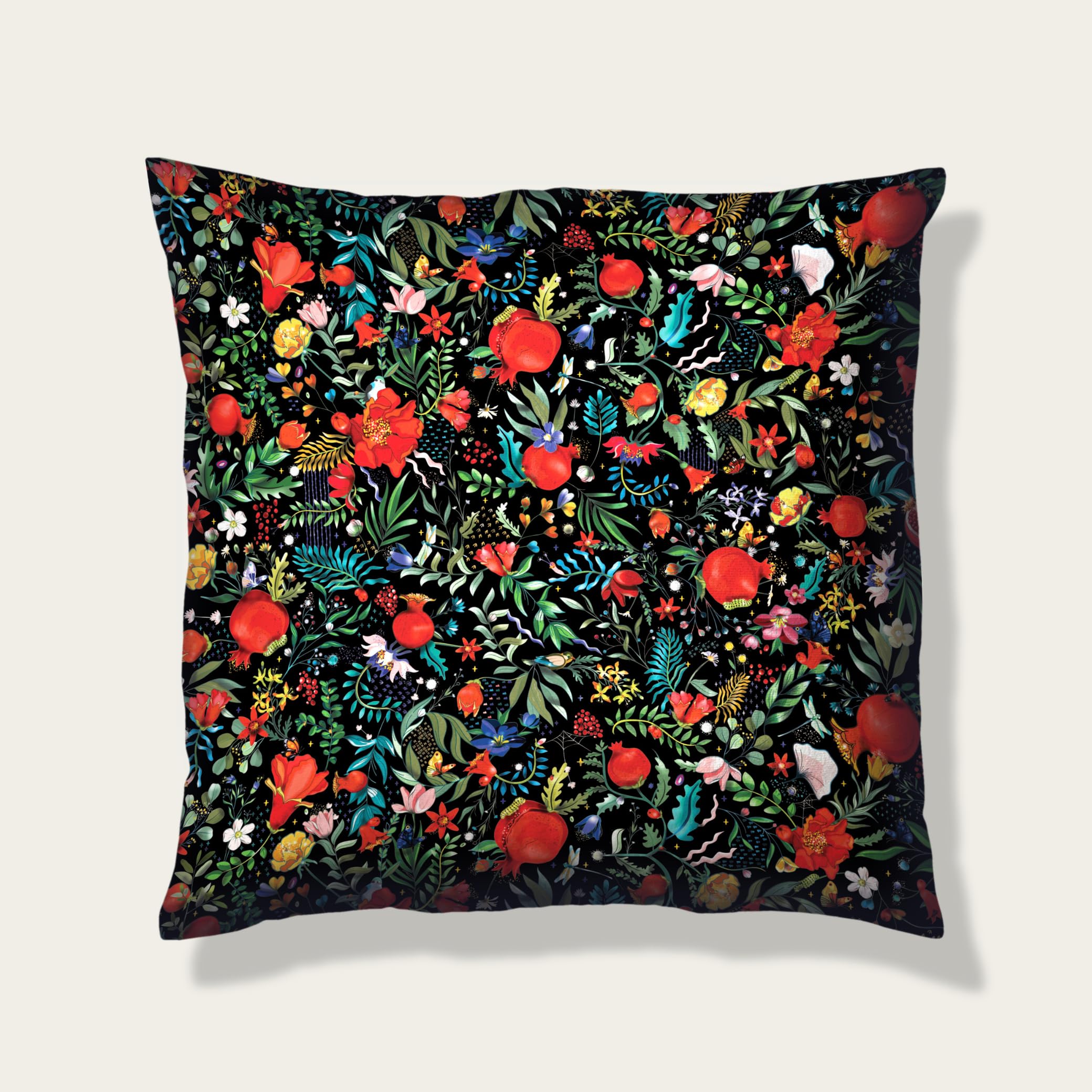 Housse de coussin velours 20x20 décorative pour lit et salon