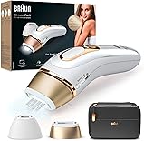 Braun IPL Silk Expert Pro 5 Haarentfernungsgerät Damen/Herren, 2 Aufsätze, sichtbare Haarentfernung, Alternative zu Laser Haarentfernung, Geschenk Frau, PL5140, weiß/gold