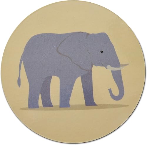 Miniatura 2 de Imán de elefante para refrigerador, imanes redondos de vinilo de 3 pulgadas para nevera, taquillas, cocina del hogar y decoración de animales de
