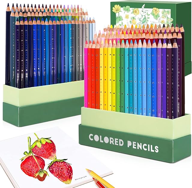 Arrtx 126 Colouring Pencils Set, Professional Premium Soft Core Coloured Pencils for Adult Artists, Drawing, Sketching, Shading |Adult Colouring Book |Colour Pencils | Artist Pencils |Drawing Pencils