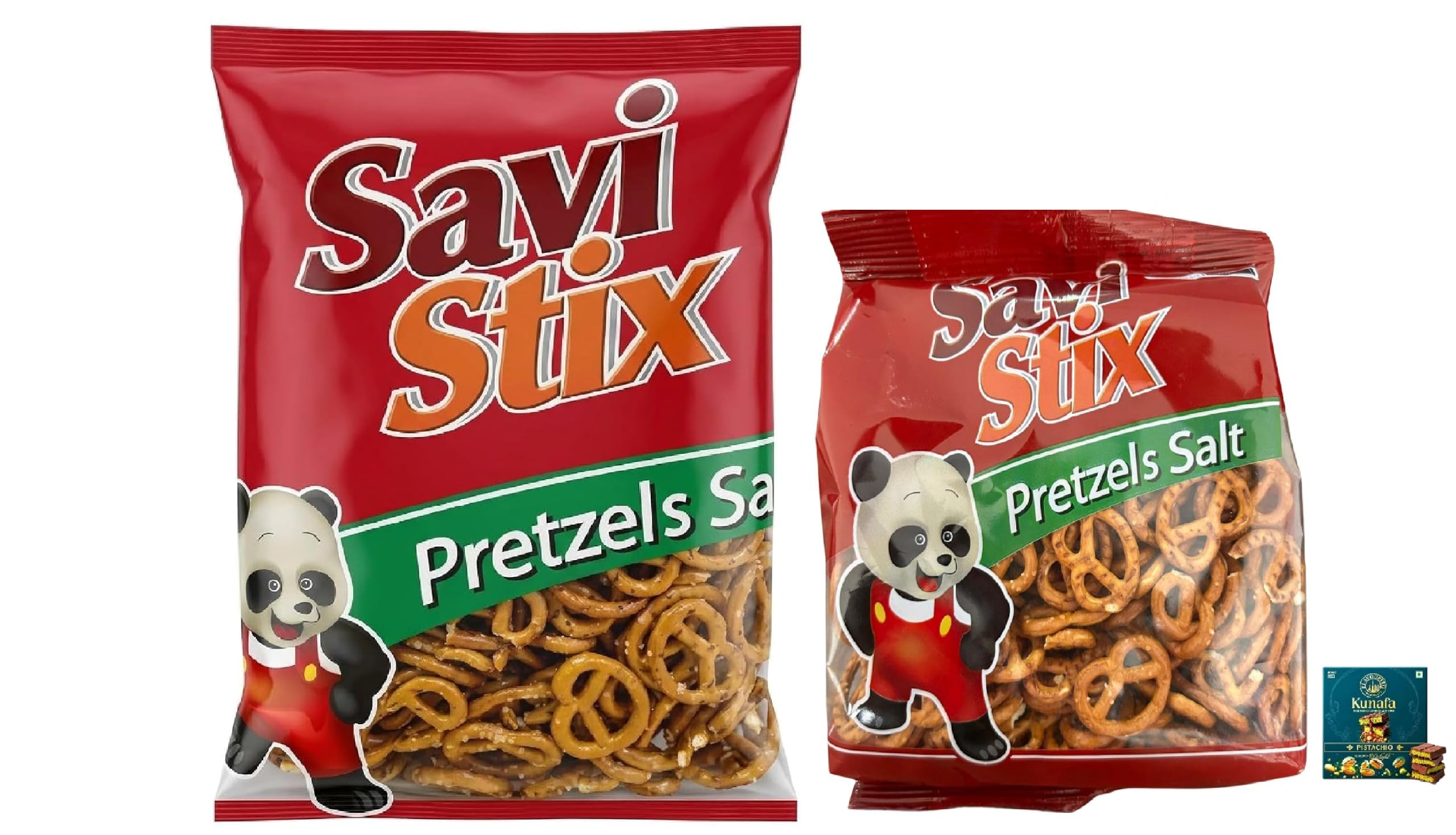 SAVI STIX SALTED PRETZELS – 400g & SAVI STIX MIX SALT PRETZELS 200g Bag,Oven-Baked, Non-GMO, Crunchy Salted Pretzel Sticks for Snacking, Dips & Lunchboxes | Get Free Flavourito Kunafa Pistachio Chocolate Bar, 20g By Decadent Foods.-image-31