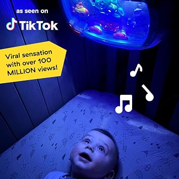 Baby Einstein Sea Dreams Soother Musical Crib Toy and Sound Machine, Newborn and up