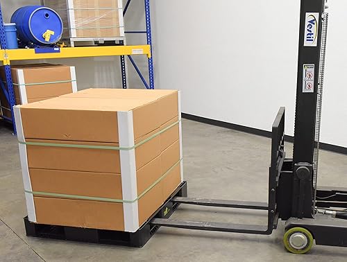 Miniatura 5 de Vestil PLPB-4840 Palet de polietileno negro con entrada de 4 vías, capacidad de 8800 libras, 39.125 pulgadas de largo, 46.875 pulgadas de ancho, 6