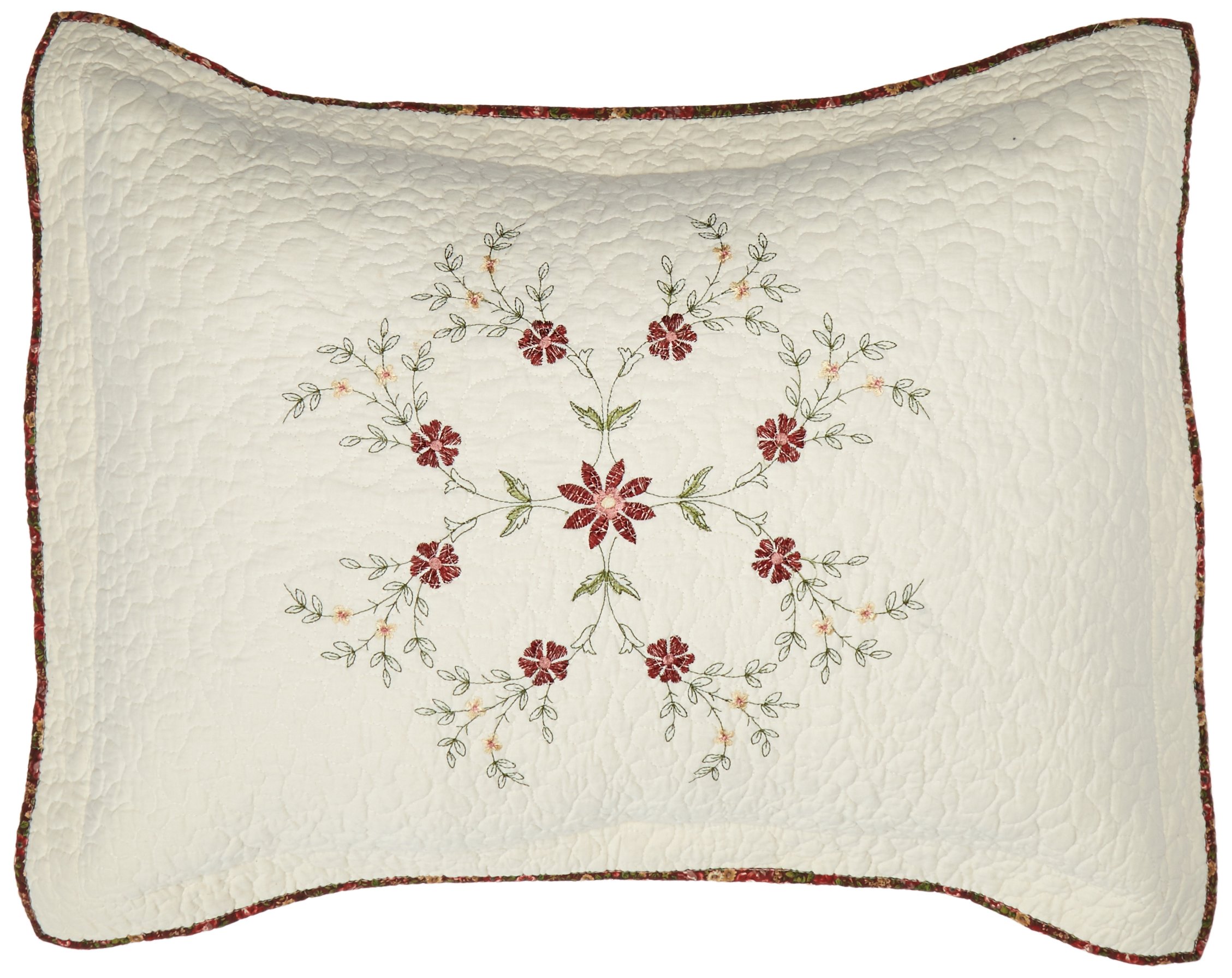 Modern Heirloom Collection 20" by 26" Autumn Glow Cotton Quilted Sham, Standard