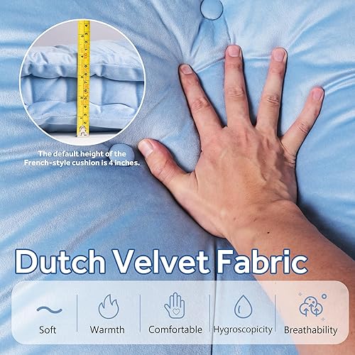 Miniatura 6 de 2023 Custom Bench Cushion Indoor Outdoor Furniture French Patio Tufted Swing Seat Cushions Pads for Piano Window Bay Bench Sofa Chair