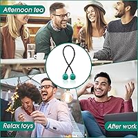 Vista 5 de Begleri Pelotas de juguete Fidget - Pelotas de preocupación que giran y chocan - Hechas de aleación de aluminio - para hombres, mujeres y jóvenes