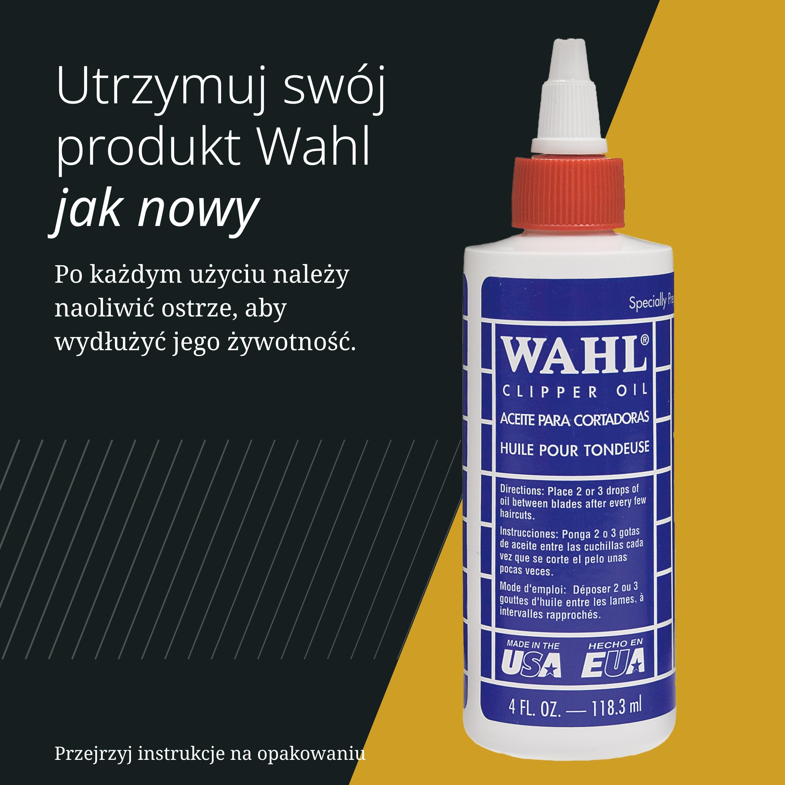 Wahl Premium Tnące przewodniki z Poly Bag - Premium Combs Zestaw Combs, 1,5 mm do 25 mm - odpowiednie dla wszystkich strzyżeń do włosów w Wahl, 10 szt.