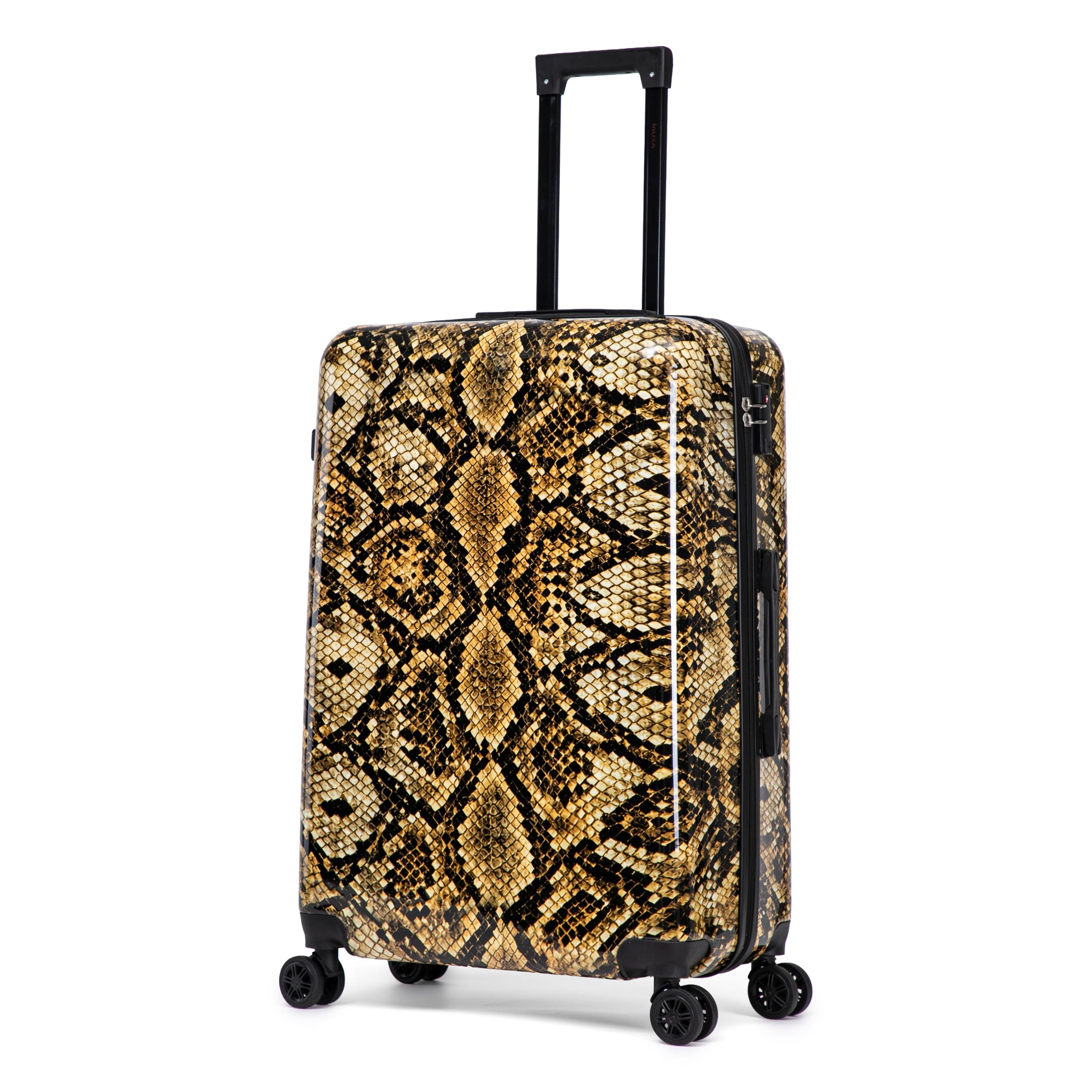 InUSA Snake Print 28-Inch Hardside Spinner Luggage Lightweight &amp; TSA Lock