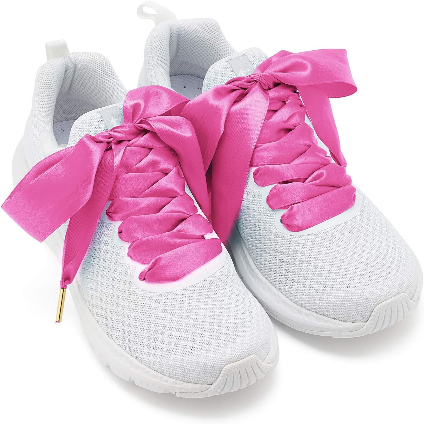 ZOOEASS Women Fashion Satin Ribbon Shoelaces Ideal for Converse Nike Addidas Puma