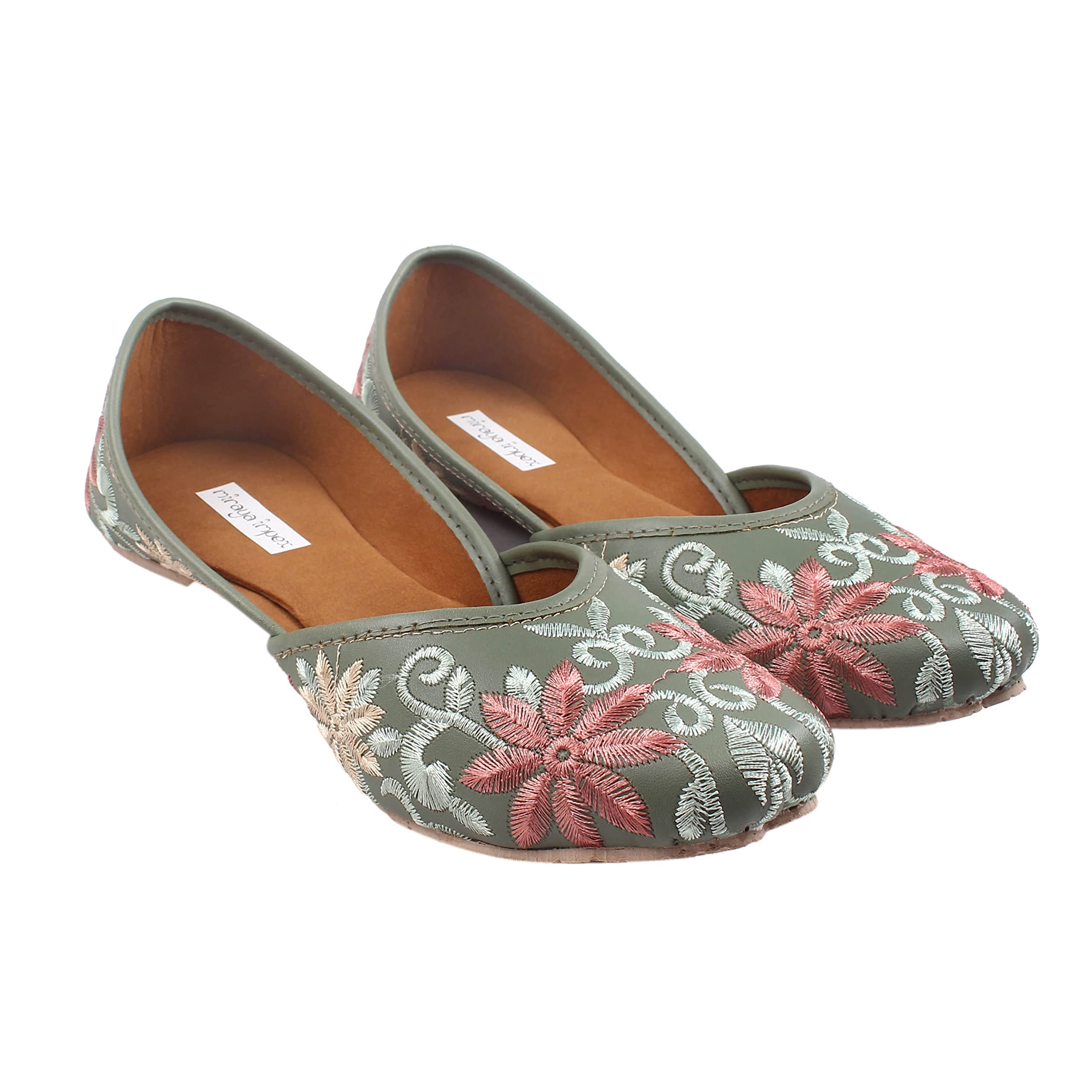 miraya impex Womens Beauty Embroidery Ballet Flat-picture-23