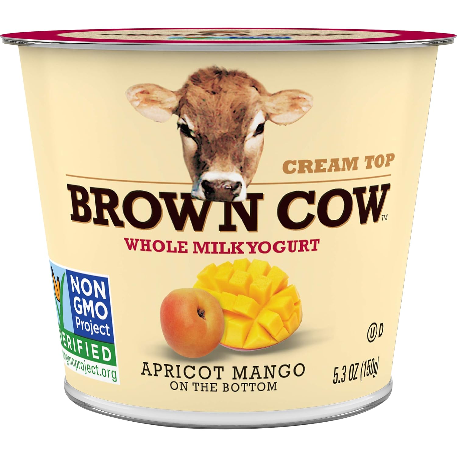 Brown Cow Cream Top Apricot Mango On Bottom Whole Milk Yogurt, 5.3 oz. Brown Cow Cream Top Apricot Mango On The Bottom Whole Milk Yogurt, 5.3 oz. Cup