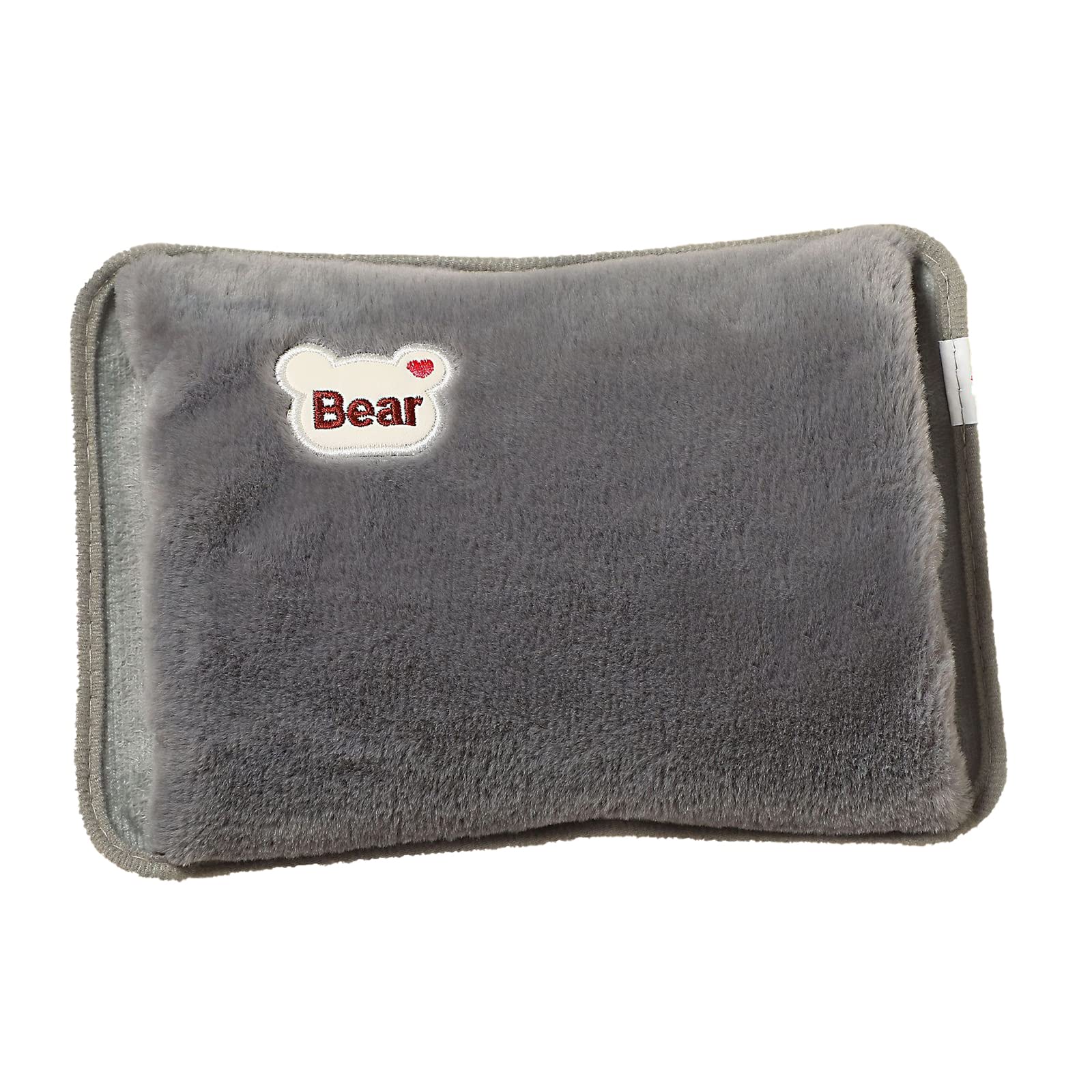 DDTNW Rechargeable Electric Hot Water Bottle Bed Hand Warmer Massaging Heat Pad Cozy,Grey