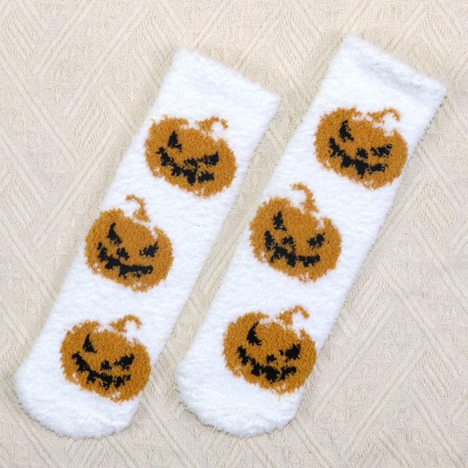Zabawne skarpetki Halloween Miękka antypoślizgowa skarpeta świecąca w nocy