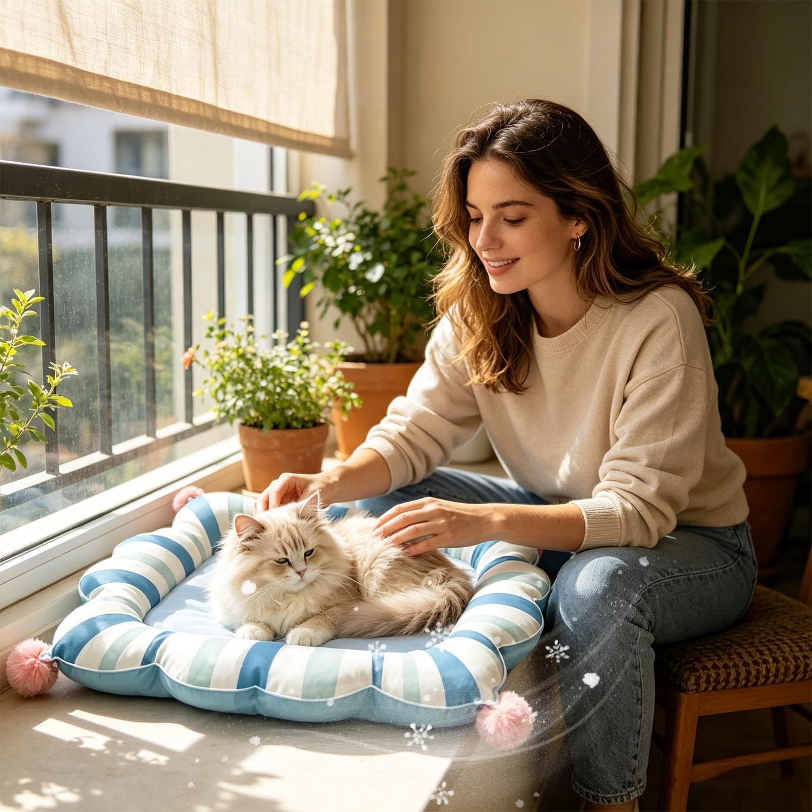 Generisch Katzen Kühlmatte 67x47x10cm Selbstkühlende Gel Matte Für Katzen Und Hunde – Druckaktivierte Kühlung – Kratzfeste Wasserfeste Sommer Matte Für Boden Sofa Innenbereich L
