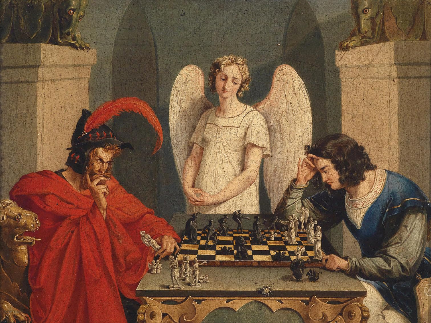 onthewall The Devils Checkmate by Friedrich Moritz Vintage Poster Print Art 30x40cm Poster Art Print 30x40cm