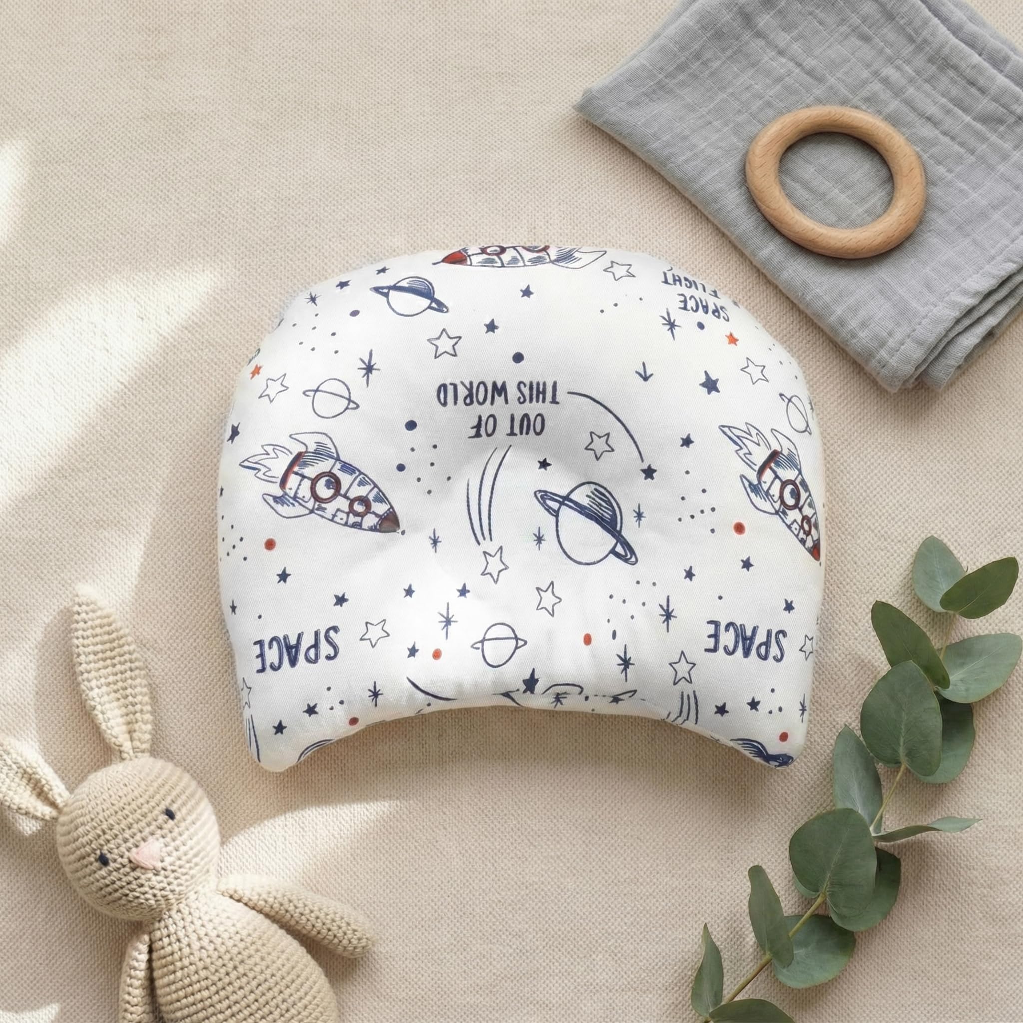 a baby cherry Mustard Seed Pillow for Baby | 16x24 cm | 500g Mustard Seeds| Pillow for Baby 0 to 12 Months | Pillow Cover Included-image-45