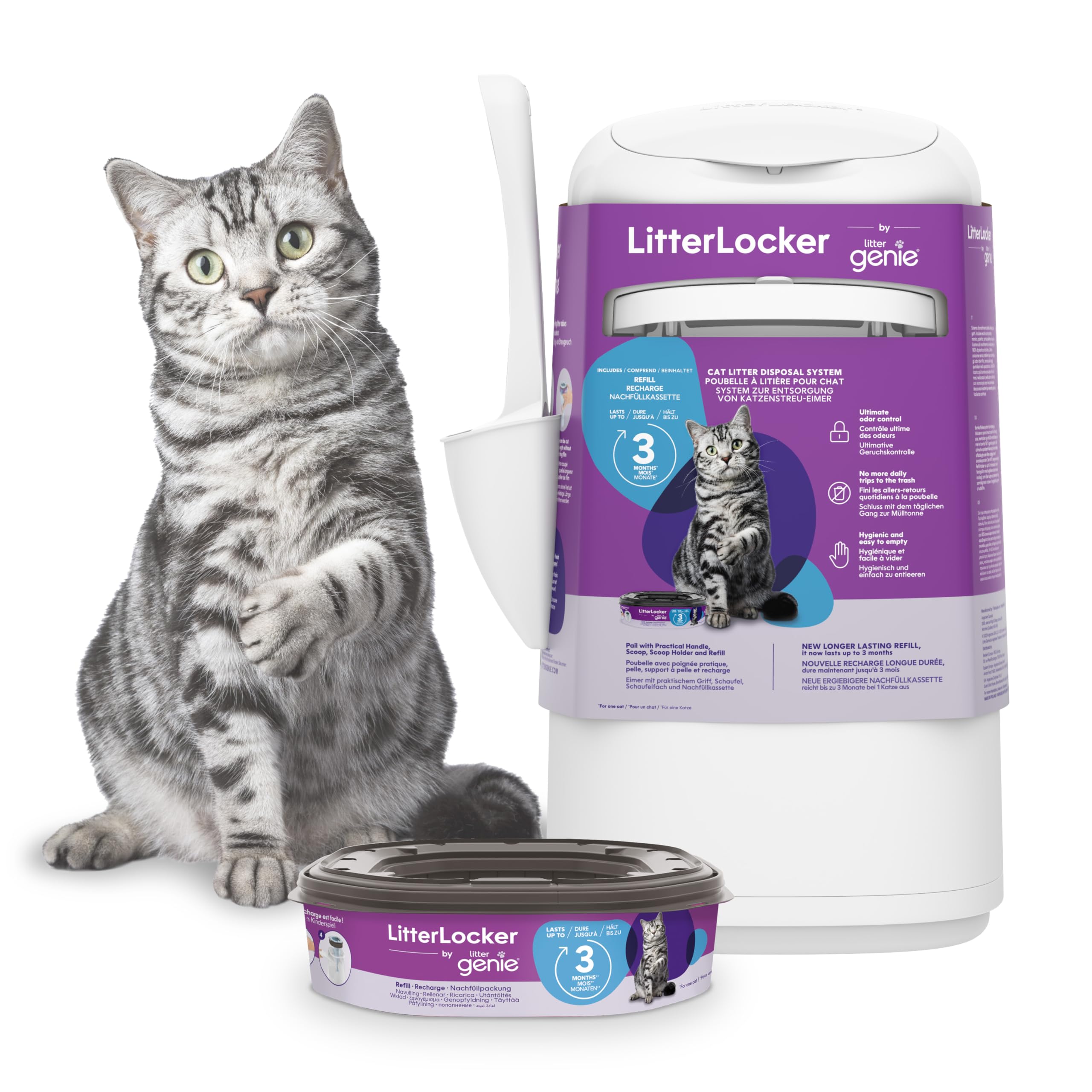 LitterLocker by Litter Genie, The ORIGINAL, cat litter disposal system, No more daily trips to the trash
