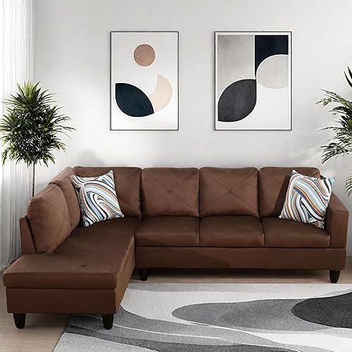 Miniatura 13 de Sofá modular en forma de L, sofá modular con diván, modernos sofás modulares, muebles para sala de estar, apartamento, oficina, dormitorio, color