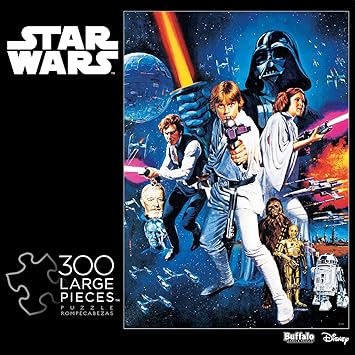 Amazon Com Buffalo Games Star Wars A New Hope 300 Large Piece Jigsaw Puzzle Multicolor 21 25 L X 15 W Toys Games