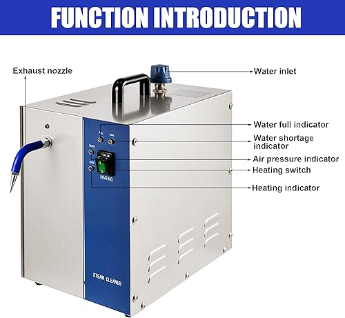 Miniatura 3 de Máquina limpiadora de vapor de joyería máquina limpiadora de vapor profesional de gemas de acero inoxidable equipo de limpieza de vapor para limpiar