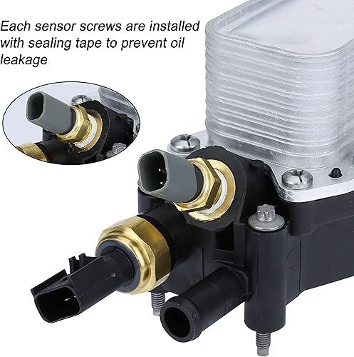 Miniatura 5 de ONER - Filtro de aceite de motor enfriador de aceite reemplaza  68105583AE 5184294AE