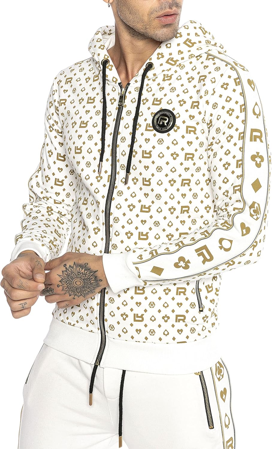 Redbridge Sudadera con Capucha para Hombre Suéter con Cremallera Chaqueta Algodòn Deportiva