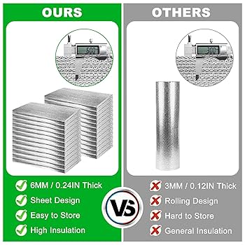24P Garage Door Insulation Panels Kit 0.24