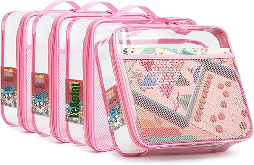 Miniatura 6 de Paquete de 4 bolsas organizadoras de almacenamiento de juguetes de 13.7 pulgadas de largo x 2.7 pulgadas de ancho x 9.7 pulgadas de alto.