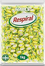 Halls Respiral Lemon and Menthol Flavor Candy, 1 kg Bag