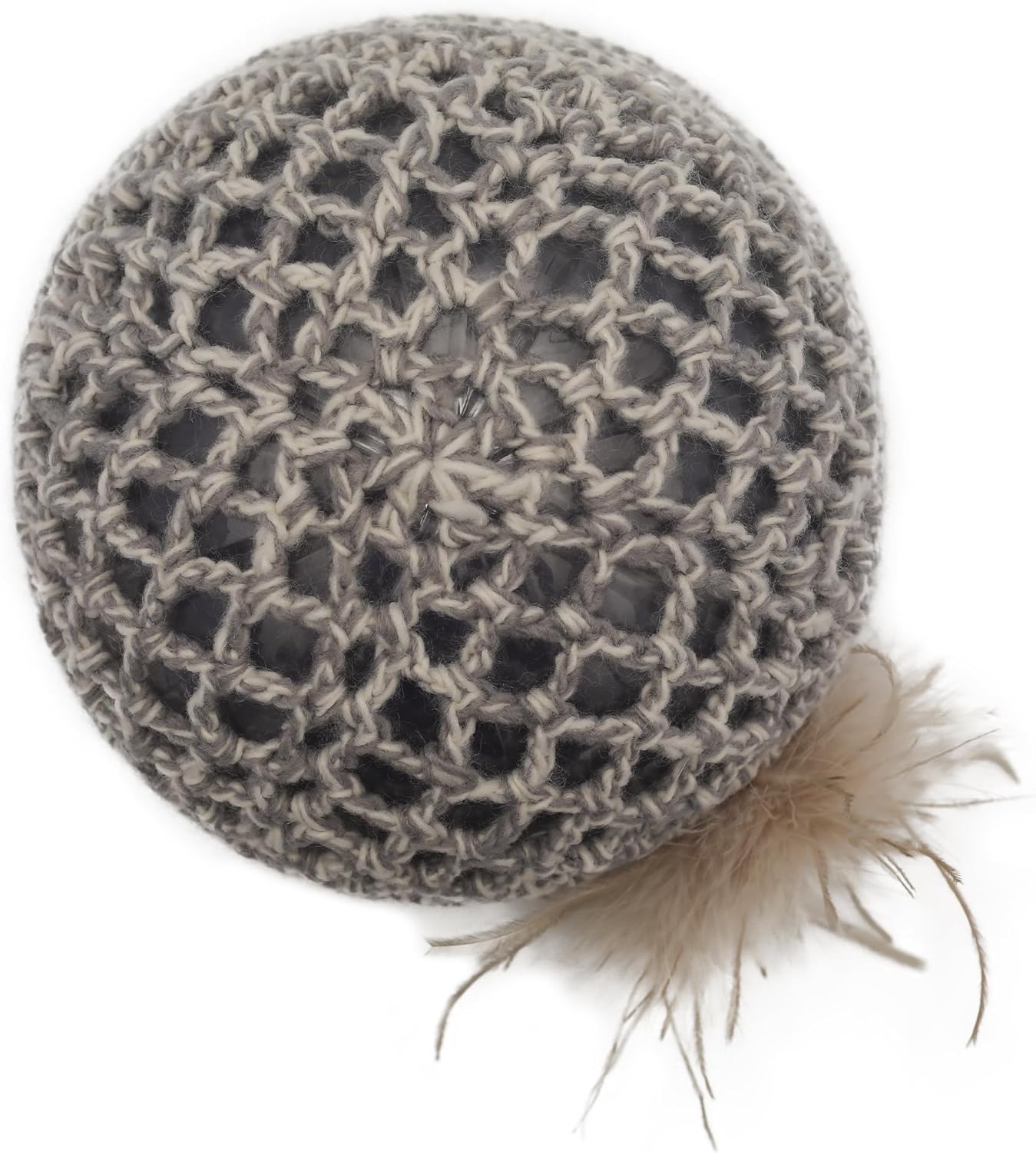 ZLYC Women Crochet Beanie Hat Summer Handmade Knit Decorated Lightweight Skull Cap - Image 6