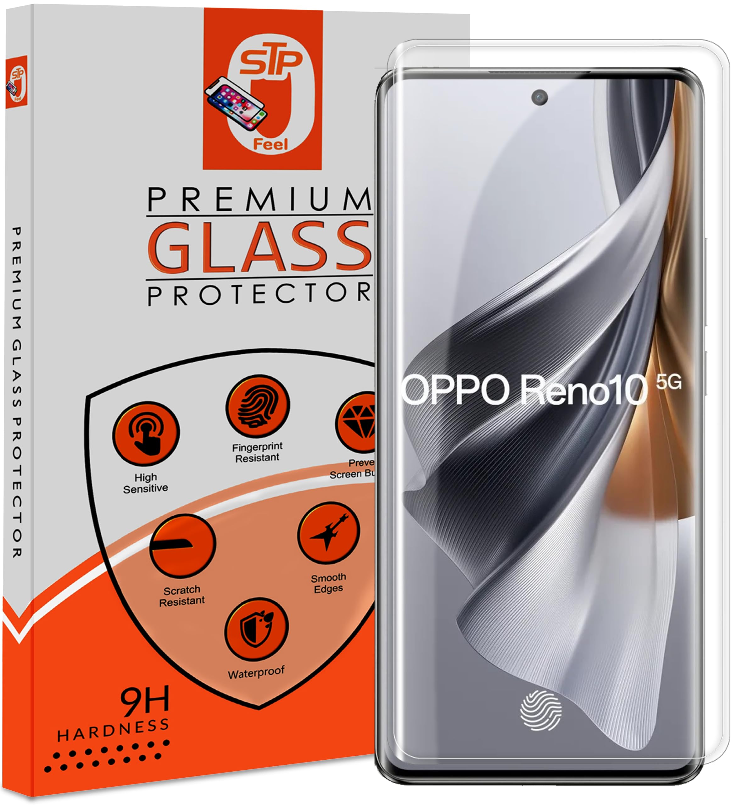 STP FEEL Cellphone Tempered Glass Screen Protector Compatible For Oppo Reno 10 / Reno 10 Pro/Reno 10 Pro Plus (6.7 Inch, Pack Of 1) |Transparent Border Non Uv Screen Protector Guard (B0CTY7HBND) Amazon Price History, Amazon Price Tracker