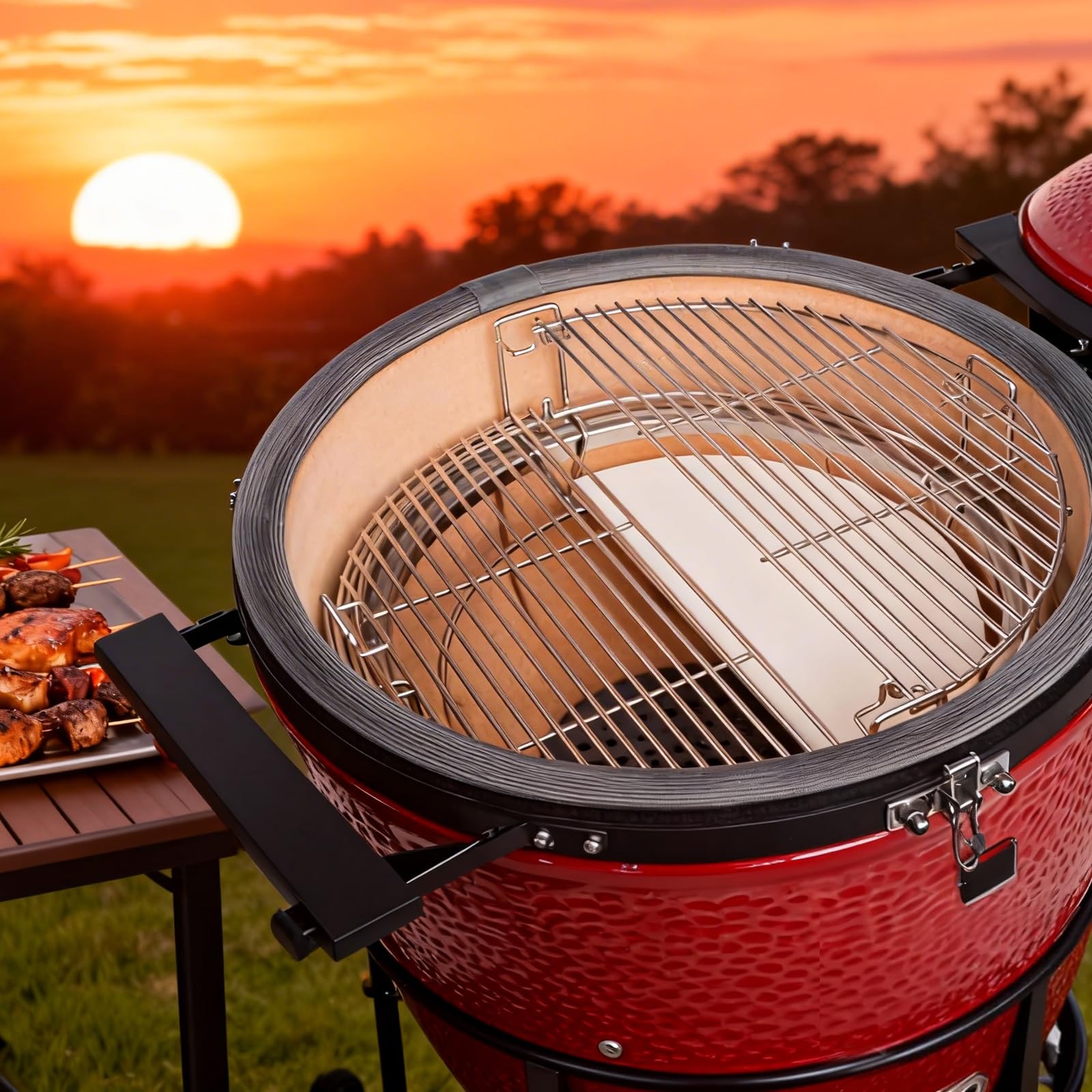 Kamado Joe Pizza Stone - 2-Pack Ceramic Heat Deflector -5