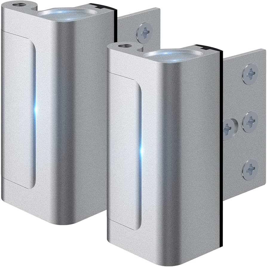 Home Security Door Lock, 2 Pack Childproof Door Reinforcement Lock