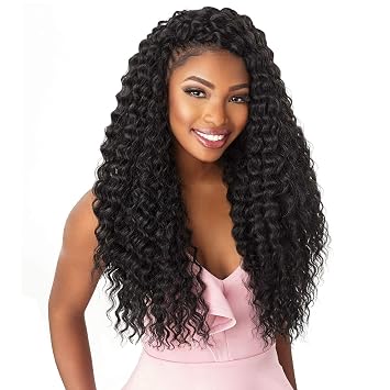 MULTI PACK DEALS! Sensationnel Synthetic Hair Crochet Braids Lulutress Deep Twist 18" 4-PACK, 1