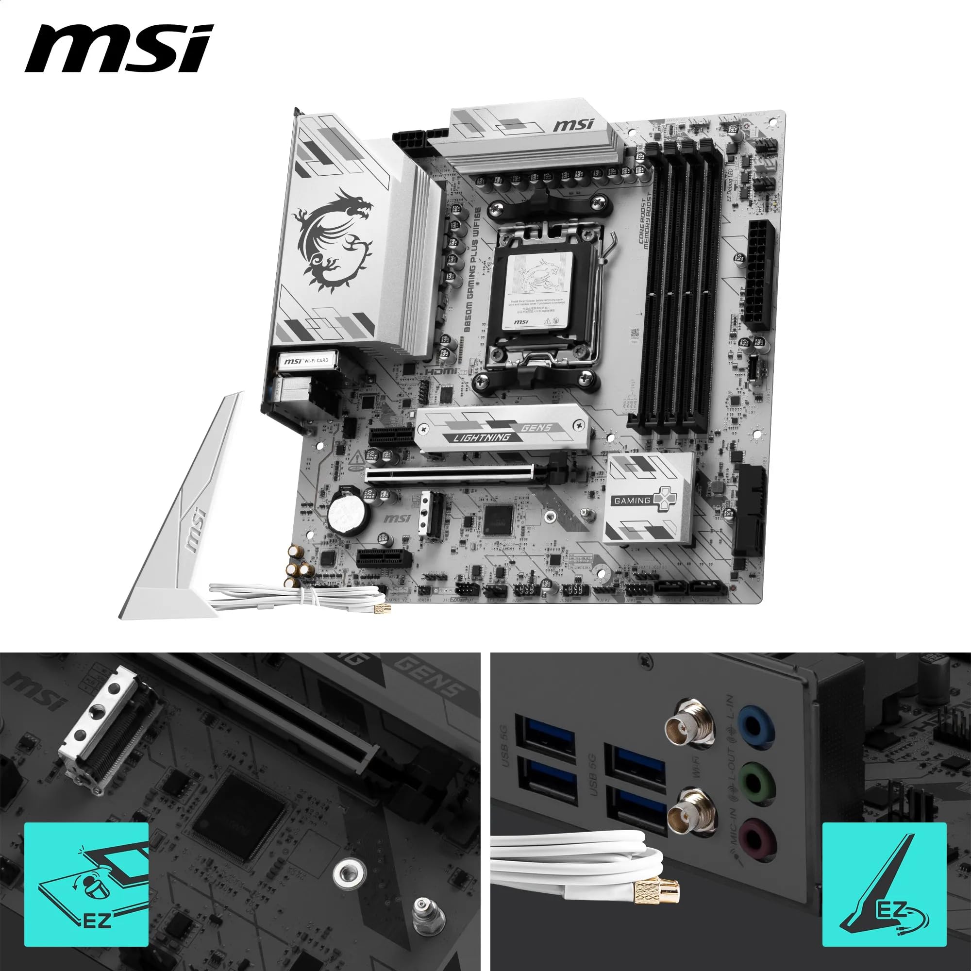 Amazon | MSI B850M GAMING PLUS WIFI6E Micro-ATX ゲーミング