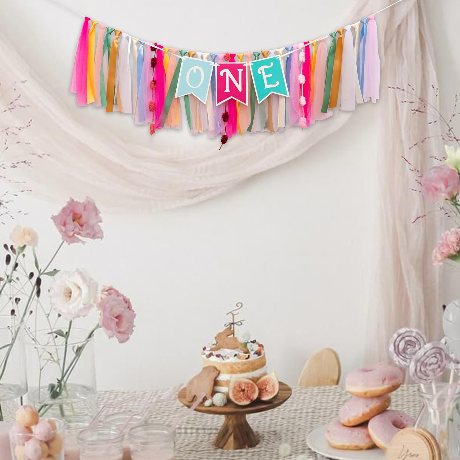 Papel Picado Theme High Chair Banner