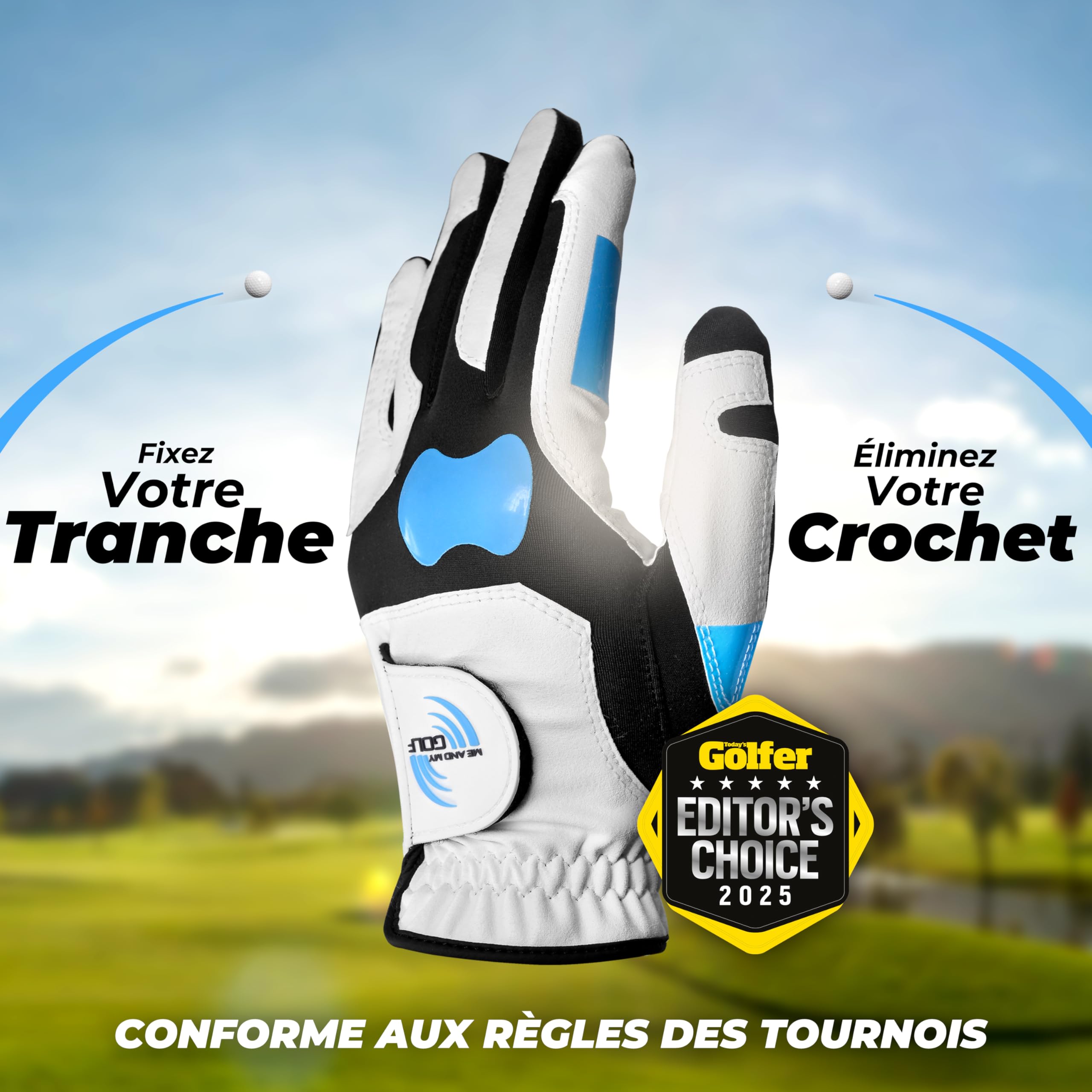 ME AND MY GOLF True Grip Gant de Golf d'entraînement – Une adhérence Parfaite à Chaque Swing