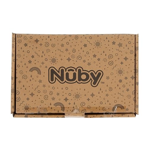 Miniatura 6 de Nuby Vaso antiderrames con boquilla dura de fácil agarre, paquete de 3 unidades, 10 onzas, para bebés de 6 meses en adelante, verderojoazul