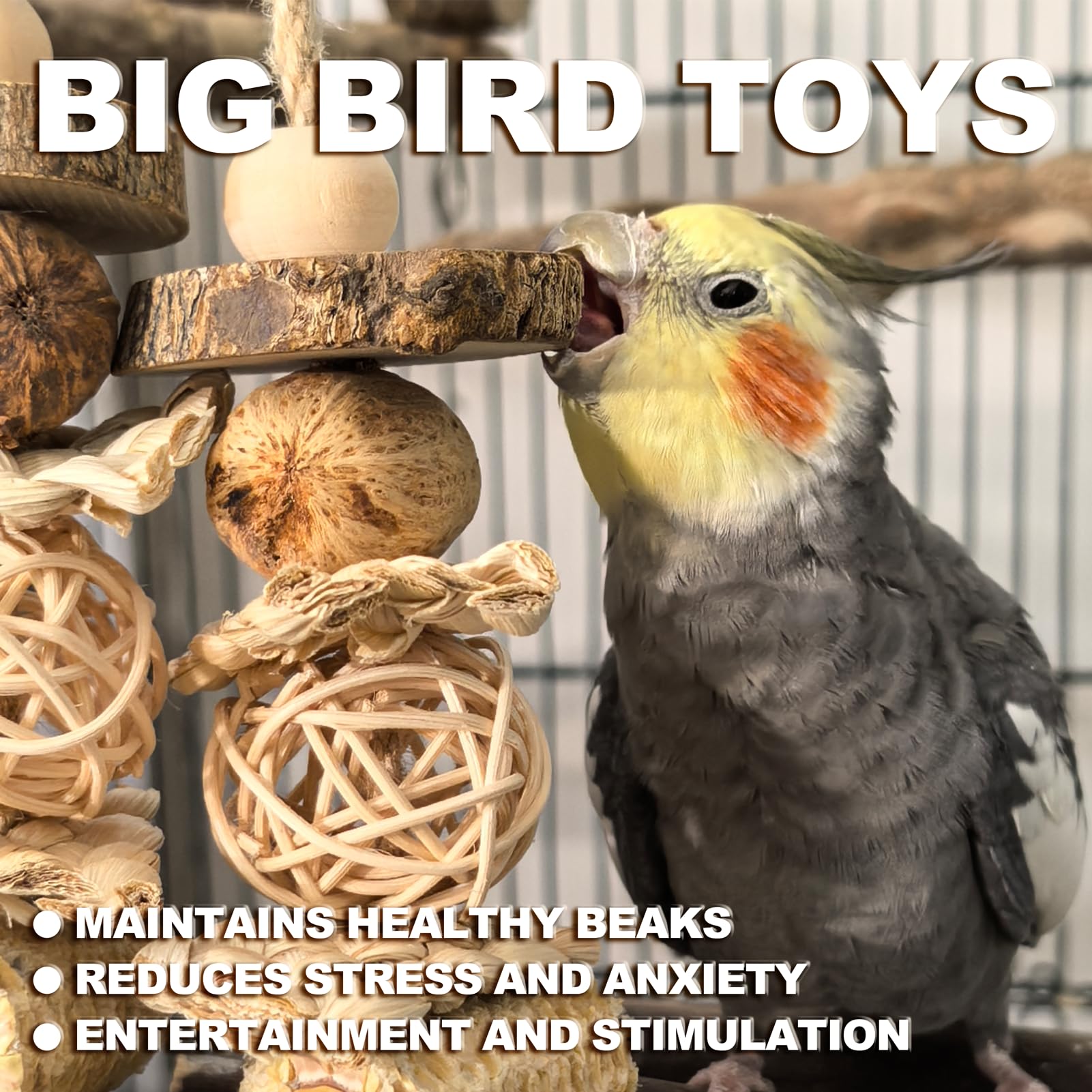 Snapklik.com : LIMIO Extra Large Bird Macaw Chew Toys For Pets ...