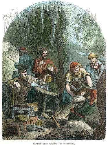 William Kidd (C1645-1701) Nalso Known As Captain Kidd Scottish Privateer and Pirate Wood Grabado 19th Century Poster Print by (18 x 24) William Kidd (C1645-1701) Nalso Known As Captain Kidd Scottish Privateer and Pirate Wood Grabado 19th Century Poster Print by (18 x 24)