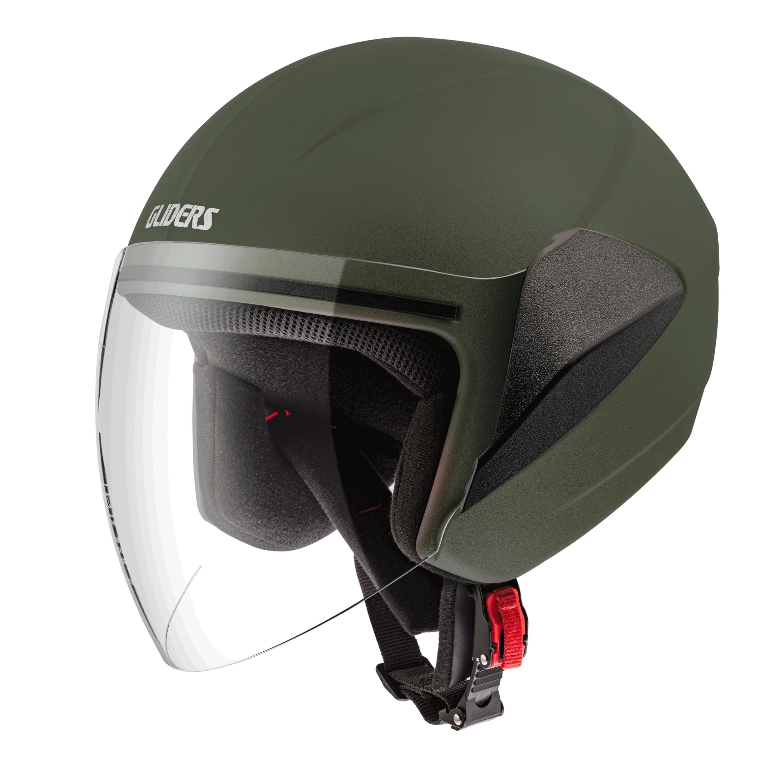 Gliders Arc Open Face Helmet with Clear Visor-image-40