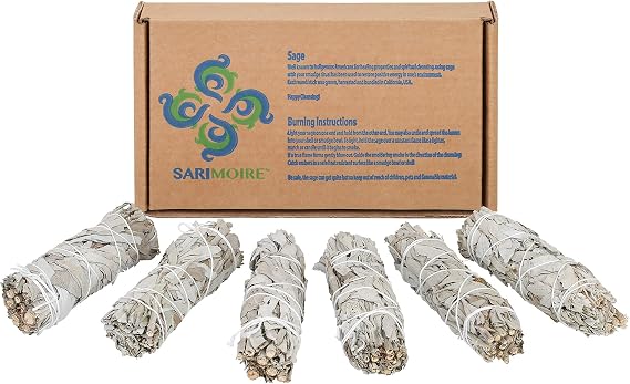 White Sage Smudge Sticks - 6-4 Sage Bundles - Perfect Sage Stick Smudge Sticks Smudging Kit Replenishment