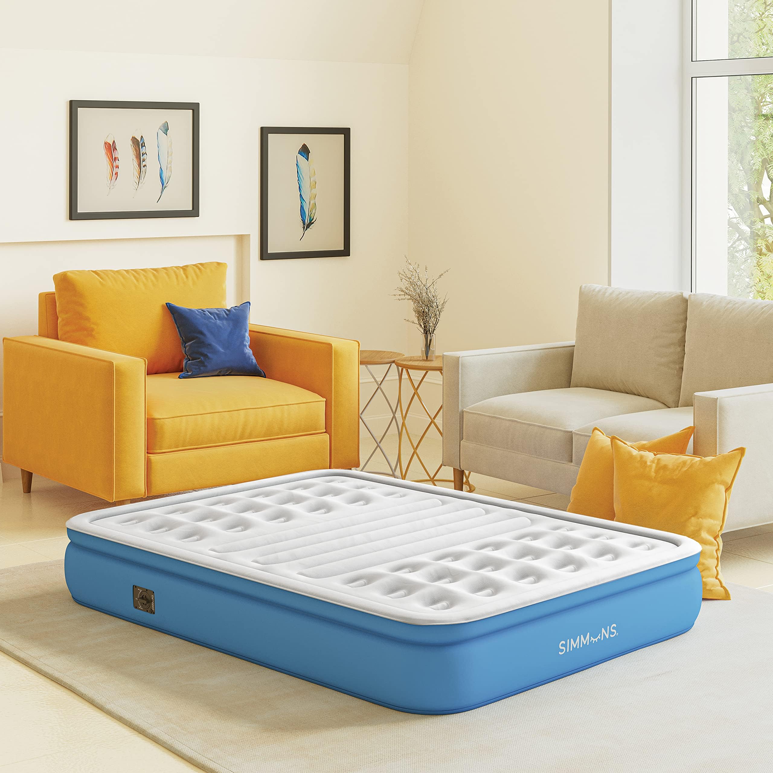 Amazon.com: Simmons Lumbar Firm, 12" Tri-Zone Air Mattress with Built