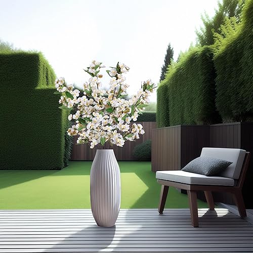 Miniatura 6 de Ramas artificiales de Malus Spectabilis de 22 pulgadas, tallos de seda, arreglos florales falsos para el hogar, bodas, decoración de primavera,