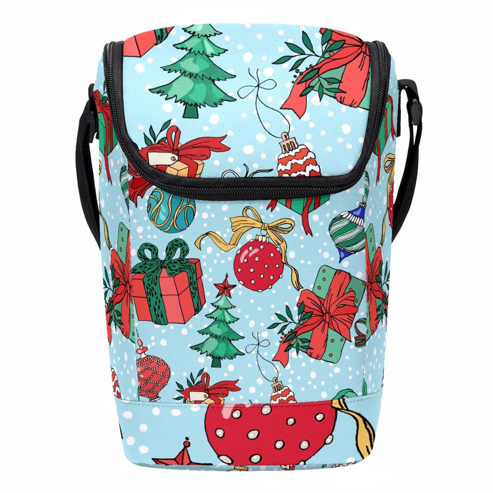 Caja de regalo decorada de Navidad estilo bolsa de almuerzo térmica