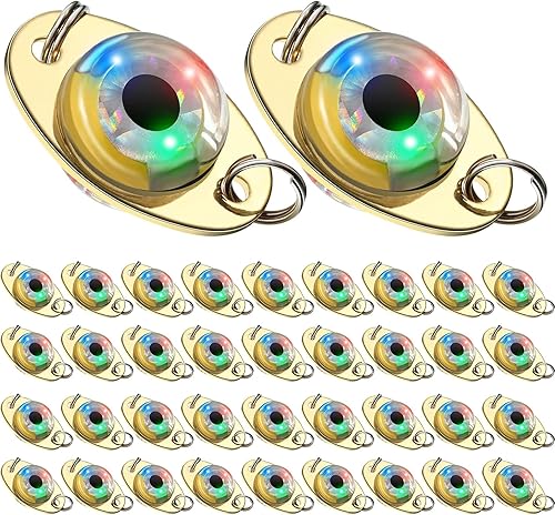 Miniatura 8 de Señuelos de pesca LED, cucharas de pesca, intermitente bajo el agua, lubina, flor, agua salada, arrastrar, caída profunda, luz de pesca LED iluminada